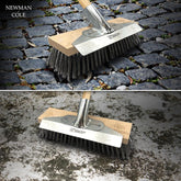 12" Wire Broom Head fitted with Metal Scraper, Bracket and Handle